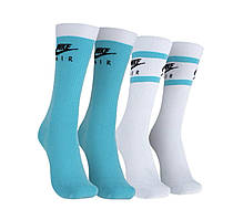 Шкарпетки високі тонкі Nike Everyday Essential 2-Pack DH6170-909 блакитні білі