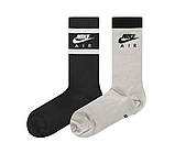 Шкарпетки високі тонкі Nike U EVER DA ESSENTIAL CREW DH6170-902 чорні сірі, фото 2