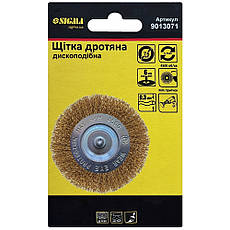 Щітка дротяна дискова торцева для дриля Sigma 75мм, фото 4