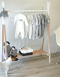 Дитяча вішлка стійка  для одягу Монтессорі, фото 5