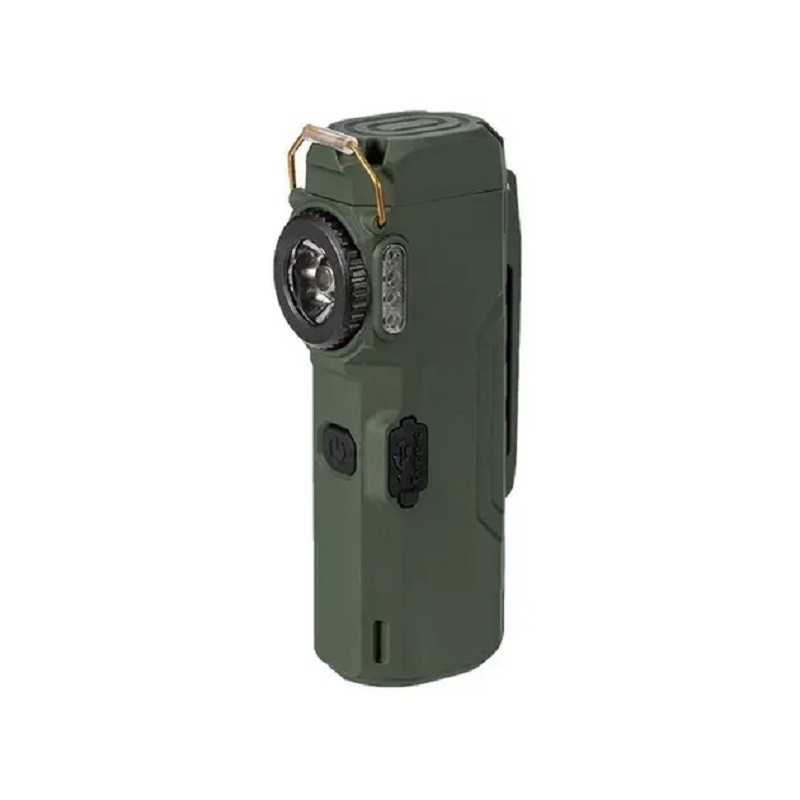 Ліхтар MULTIFUNCTIONAL D51-COB, Li-Ion акумулятор, індикація заряду, запальничка, ЗУ Type-C Зелений