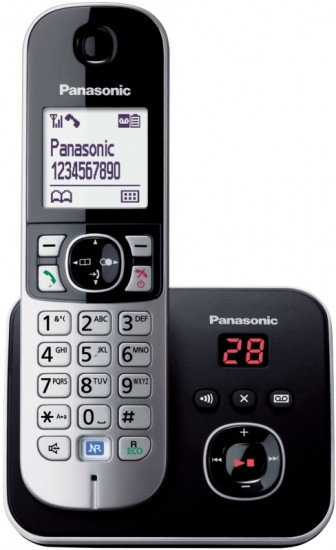 Радіотелефон DECT Panasonic KX-TG6821UAB, чорний Зроби це - Vdalo
