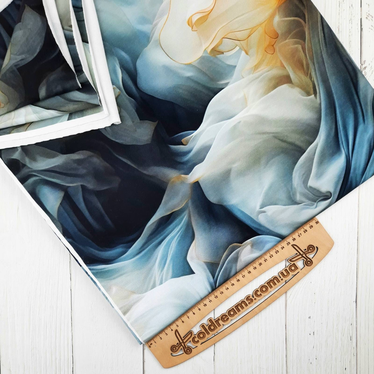 Футер двунитка "Вуаль" 180см, диджитал.ВІДРІЗ 0.85см- місцями непрокрас