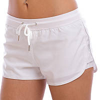 Шорти для фітнесу жіночі подвійні 2 в 1 розмір М білі