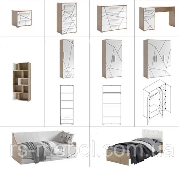 Модульная система "Тоні" (Світ Меблів), фото 1