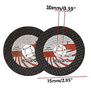Відрізний диск по металу на 3 дюйми 75 мм  для міні-болгарки, фото 4