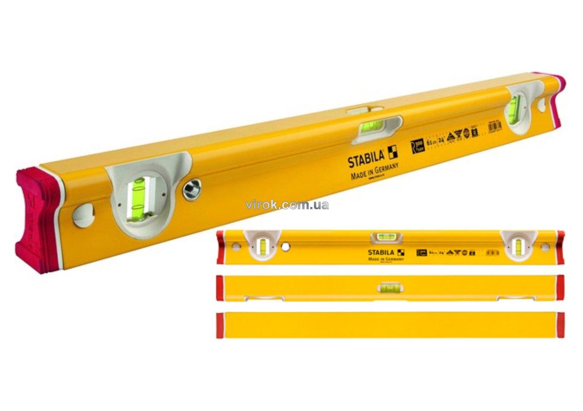 Рівень STABILA Type R 300 : L= 122 см. Надміцний профіль R. 3 капсули. 2 метр. шкали, + ковпачки Сделай это -