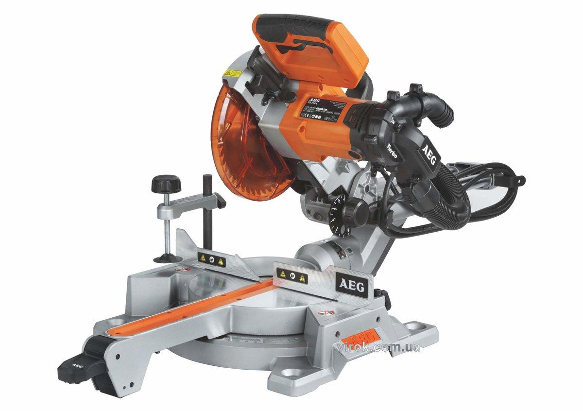 Пила торцьовальна з протяжкою AEG : 1.5 кВт, Ø=216/30 мм, 0-50, Max глиб/ширина- 65/305мм (PS216) DW Сделай