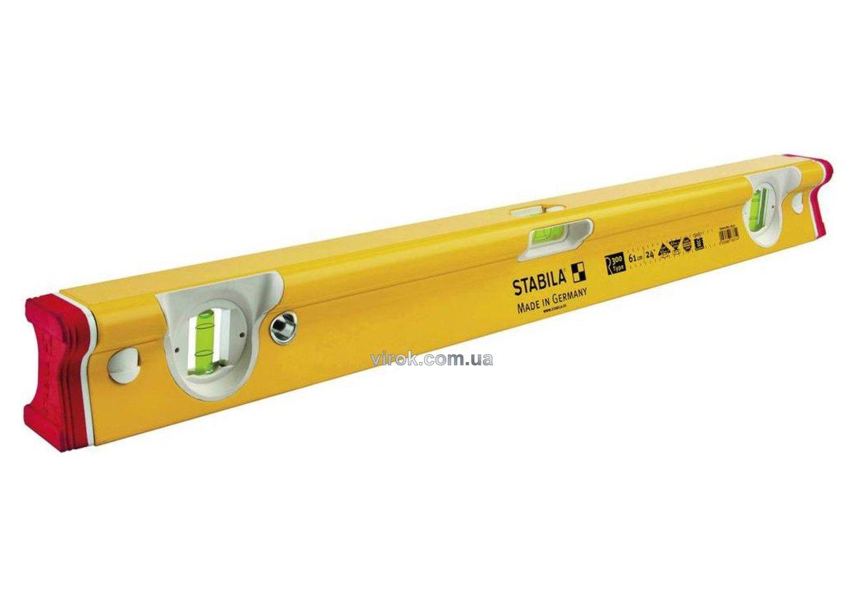 Рівень STABILA Type R 300 : L= 61 см. Надміцний профіль R. 3 капсули. 2 метр. шкали, + ковпачки Сделай это -