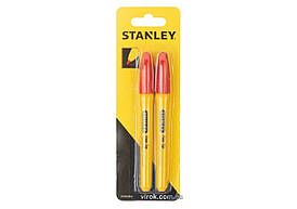 Маркери STANLEY "Fine Tip" : червоні, 2 шт. DW