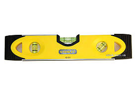 Рівень STANLEY "Torpedo Shockproof" : L= 23 см. 3 капсули