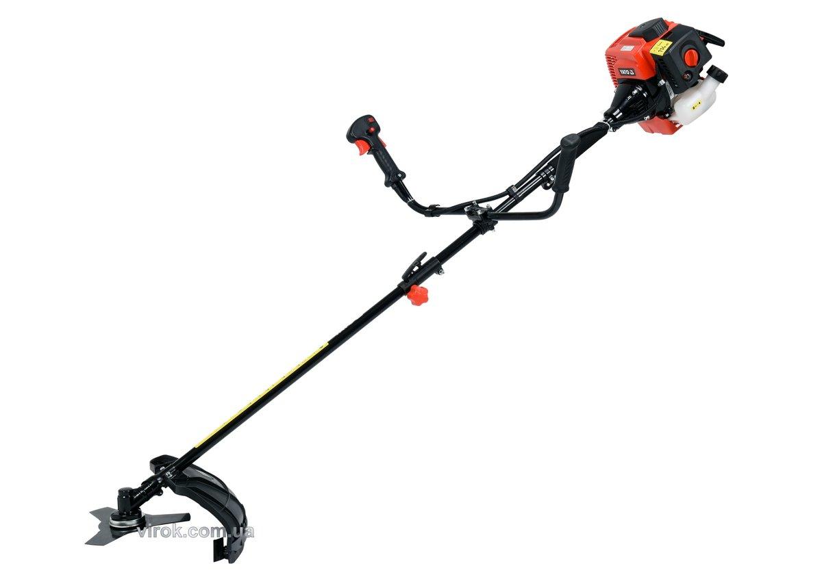 Бензокоса YATO: 42,7 см³, 1,25кВт, обрізна зона: жилкою Ø= 430мм, диском Ø= 255мм, 0,85л [1]