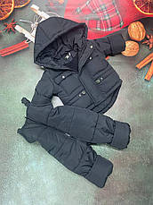 Зимовий дитячий теплий костюм від 1 року розміри 80-86 86-92 92-98 98-104 курточка та штанці, фото 2