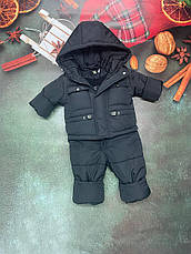 Зимовий дитячий теплий костюм від 1 року розміри 80-86 86-92 92-98 98-104 курточка та штанці, фото 3