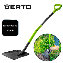 Лопата совкова, металевий держак Verto 15G012