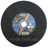Диск відрізний по металу і нержав. сталі тм "NORTON VULCAN FIXED"; Ø = 350х25,4 мм, t = 3.5 мм