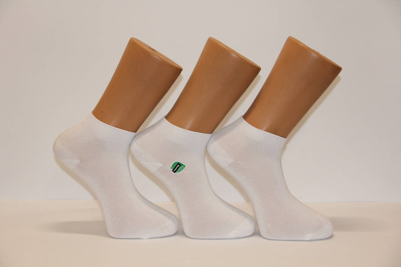 

Мужские носки короткие с бамбука ф14 40-44 белый