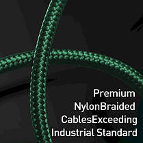 Кабель Baseus Display Fast Charging Cable USB to Type-C 66W 1m CASX020006 Green, фото 5