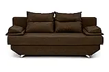 Диван прямий Інга (стандарт) рогожка коричневий, фото 2