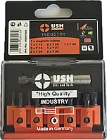 Набір насадок викруткових Industry USH: 1/4" з магнітним тримачем, T10-T40, 12ел.
