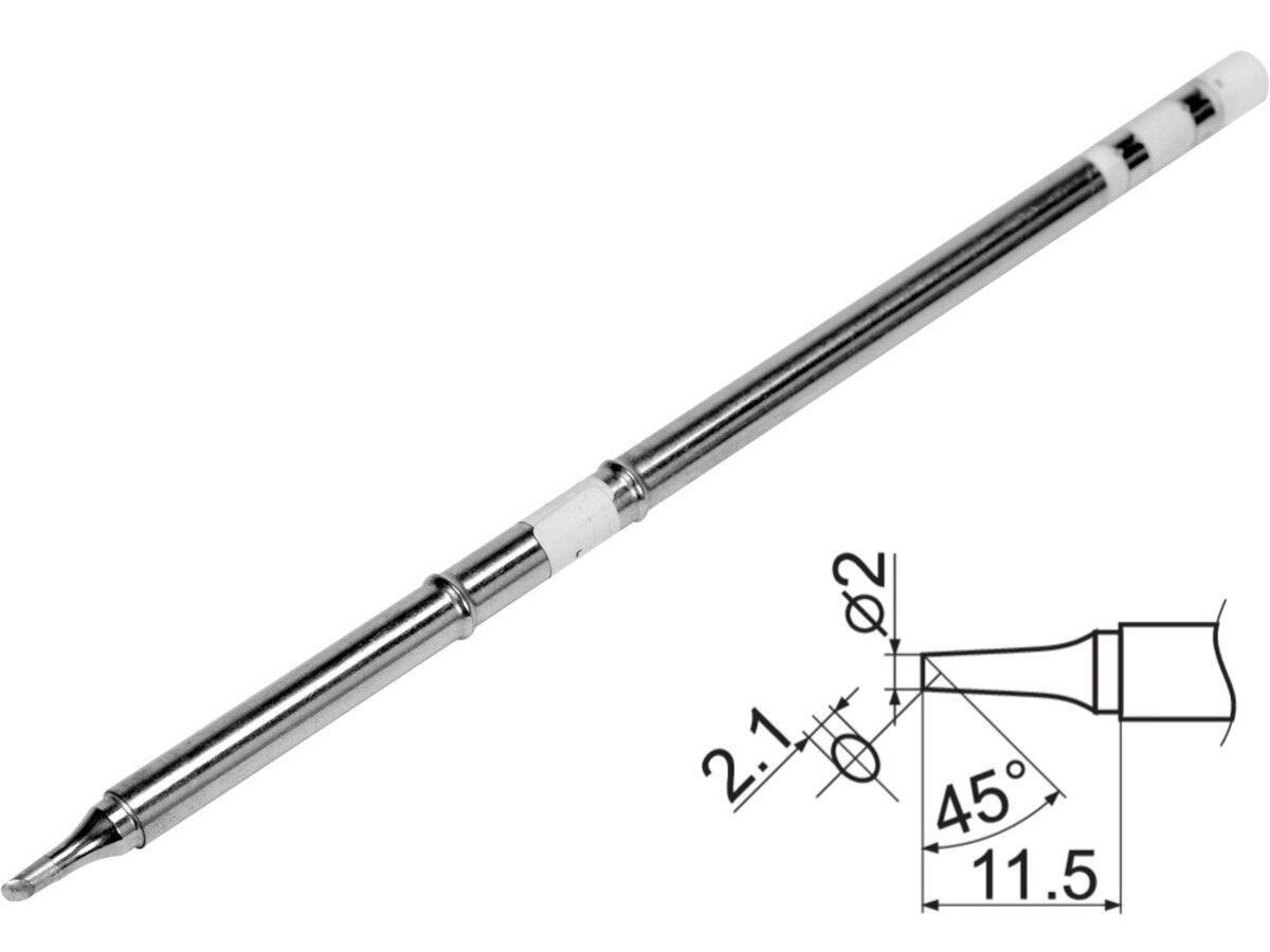 Наконечник для точкової пайки з вклад грілкою YATO заг. l= 150мм, наконеч 11,5х2,1х2 мм тип T12-BC2