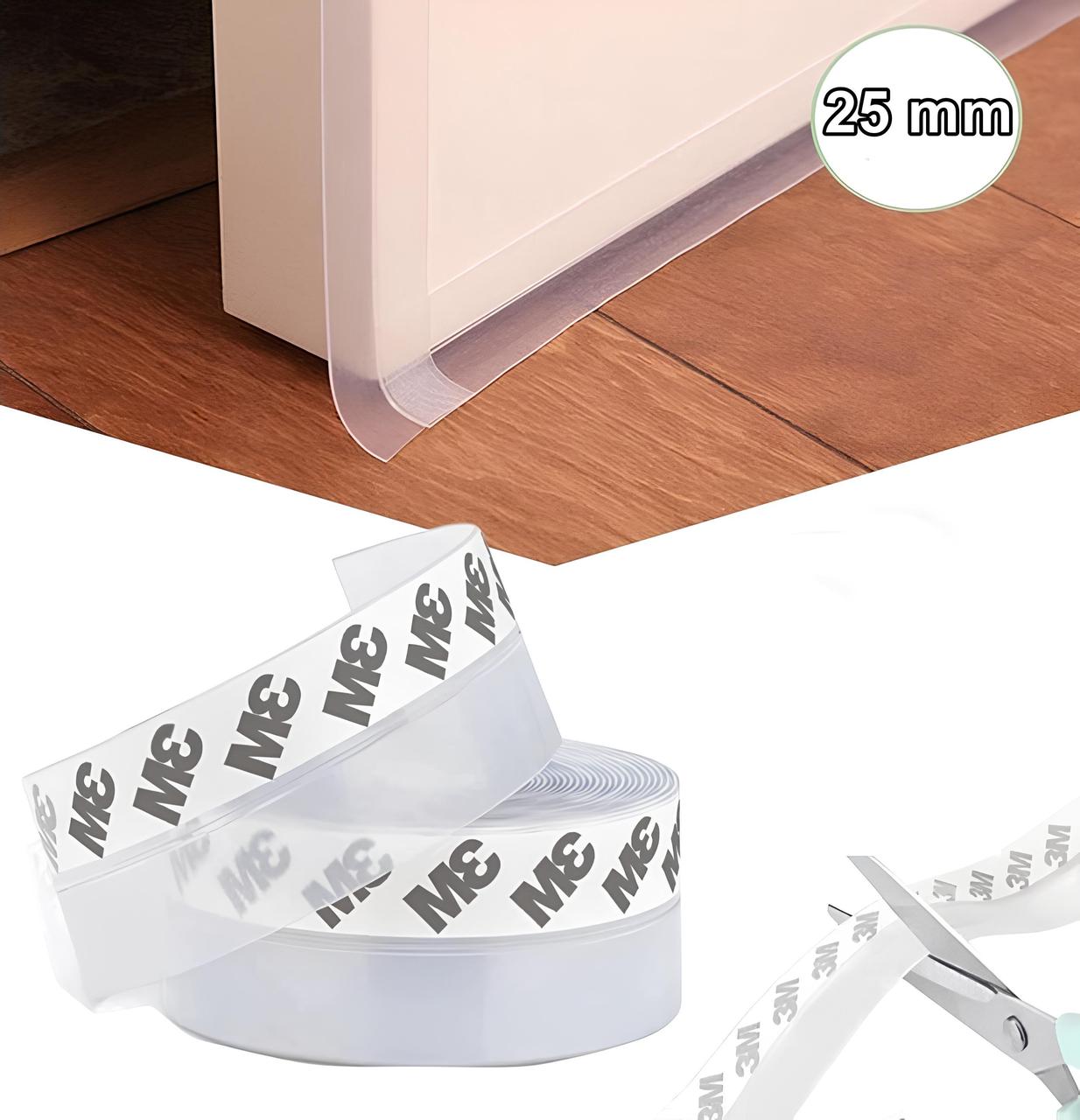 Силіконова стрічка ущільнювач для вікон та дверей Silicone Seal Strip 100 см x 25 мм