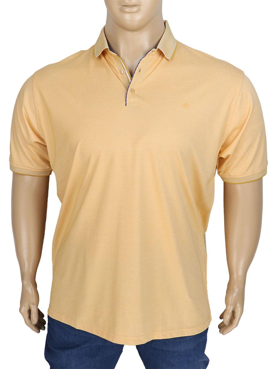 Чоловіча жовта теніска великого розміру Fabiani 4702 Yellow