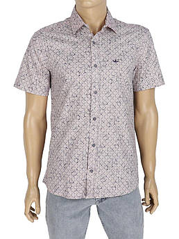 Світла чоловіча сорочка короткий рукав Desibel A-5088 C.63