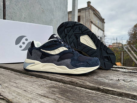 Чоловічі кросівки Saucony Grid Shadow 2 S70772-3 Navy Cream синій Оригінал, фото 1