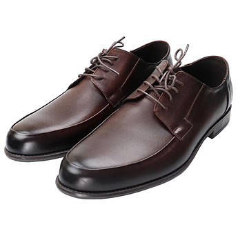 Коричневі шкіряні туфлі чоловічі Tapi A-7138 Brazowy