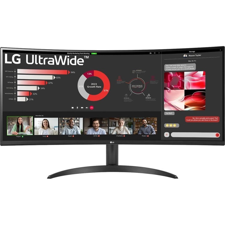 Монітор LG 34WR50QC-B, фото 1
