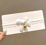 Чокер на шию з бантом універсальний розмір, фото 5