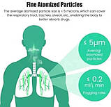 Небулайзер ультразвуковий портативний M-202 9084, біло-сірий, фото 6