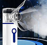 Небулайзер ультразвуковий портативний M-202 9084, біло-сірий, фото 7