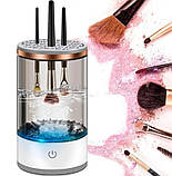 Очисник пензлів для макіяжу автоматичний 9516, білий, фото 9