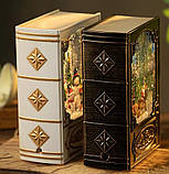 Нічник новорічний музичний Xmas WDL 24023B 3579, сніговики, фото 3