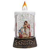 Нічник новорічний Свічка XMAS WDL 23005C 3577, Іісус, фото 2