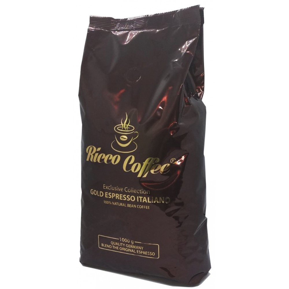 Кава в зернах Ricco Coffee Gold Espresso Italiano 1 Кілограм