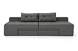 Диван трансформер Релакс (стандарт) (прямий, кутовий) рогожка сірий, фото 2
