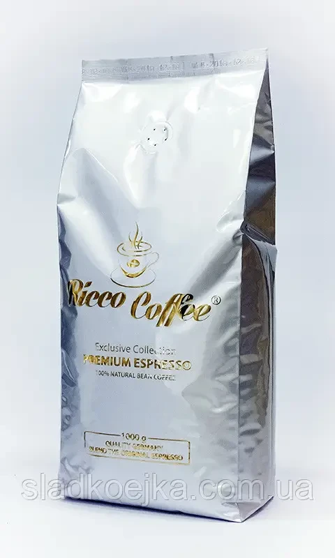 Зернова кава Ricco Coffee 100% Premium Espresso 1 кг