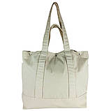 Еко-сумка з бавовни для покупок "UltraBag" (50х38х14 см.) 240 г/кв.м натуральна, фото 3