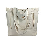 Еко-сумка з бавовни для покупок "UltraBag" (50х38х14 см.) 240 г/кв.м натуральна, фото 6