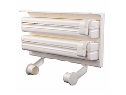 Кухонний диспенсер для плівки, фольги та рушників 4в1 Triple Paper Dispenser