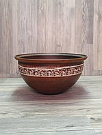 Макітра - миска велика (посуд), глиняна (з червоної глини), 3 л.