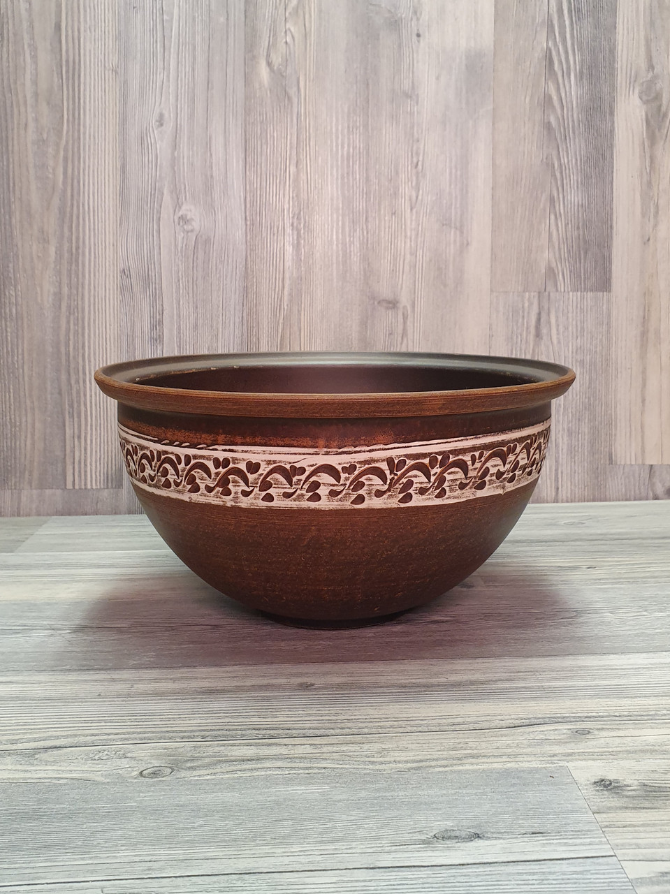 Макітра - миска велика (посуд), глиняна (з червоної глини), 3 л., фото 1