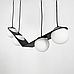 Підвісна люстра у сферичних мотивах із 4-ма плафонами 921/4 BK+WT, фото 3