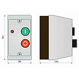 Контактор з тепловим реле, в корпусі IP54 ПМЛк-1, 18А, фото 2