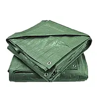 Тент 2х3м 90г зелений з Тарпаулину Agreen з люверсами кільцями