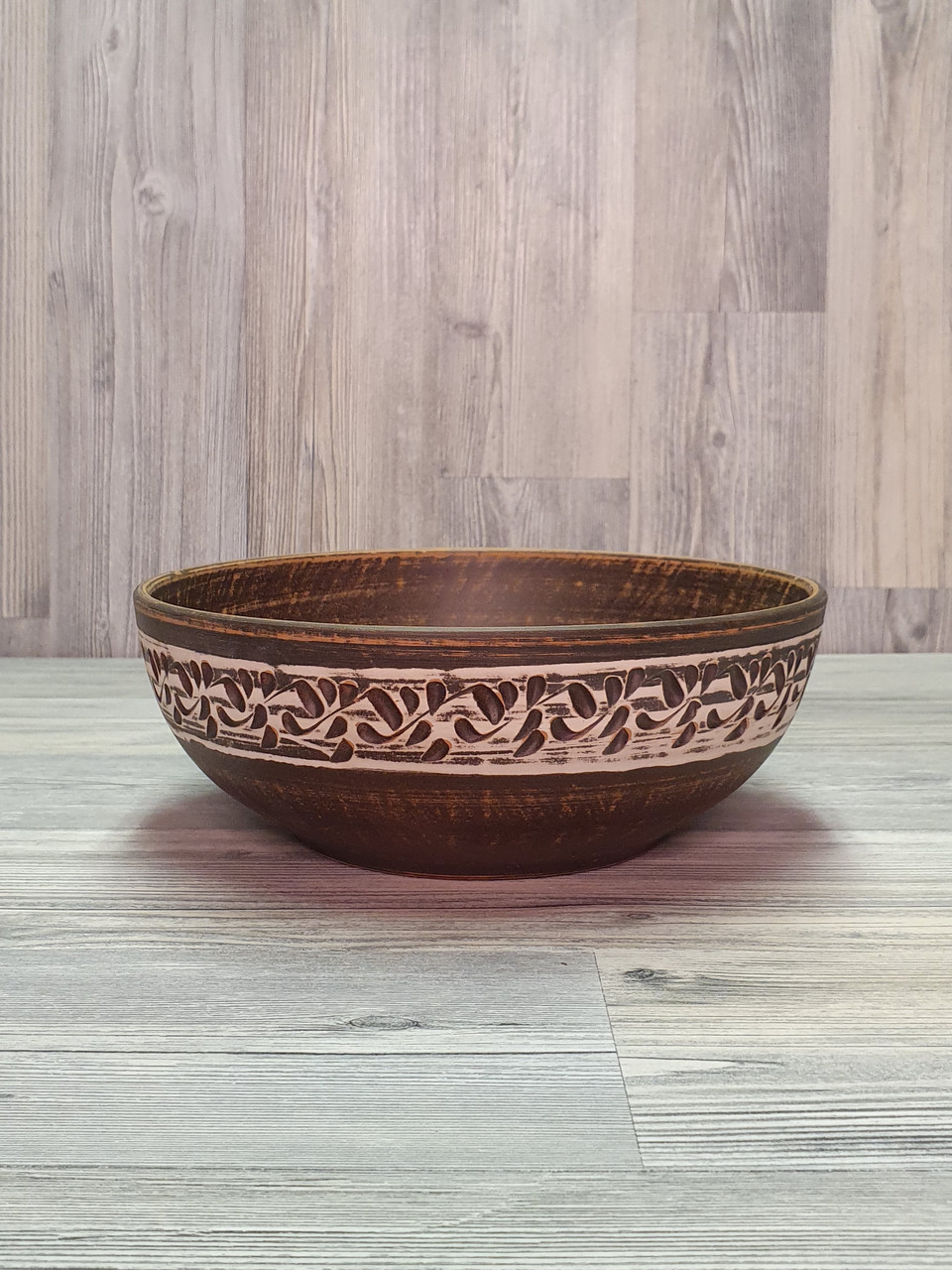 Миска (посуд), глиняна (з червоної глини), 1 л.