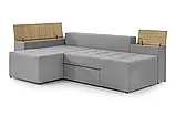 Диван кутовий Баварія (стандарт) рогожка світло-сірий, фото 6